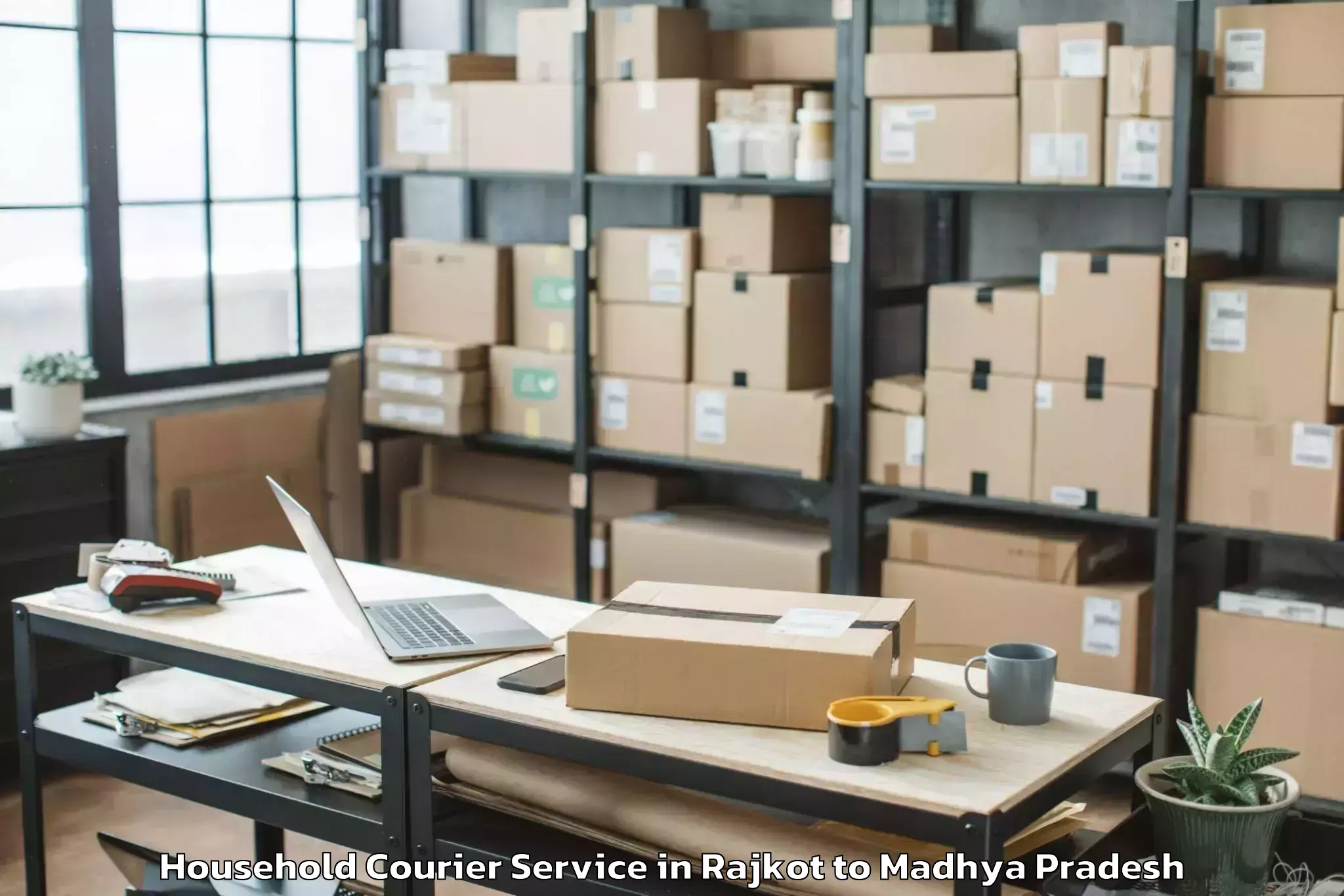 Trusted Rajkot to Pdpm Indian Institute Of Infor Household Courier